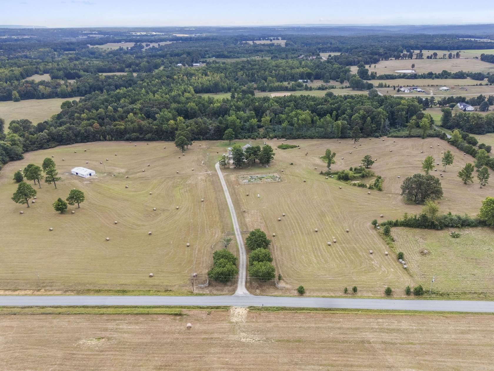 41.1 Acres of Land with Home for Sale in Rose Bud, Arkansas