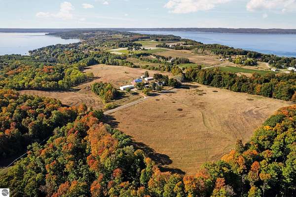 53.4 Acres of Agricultural Land with Home for Sale in Traverse City, Michigan