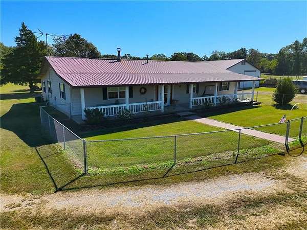 25.4 Acres of Recreational Land with Home for Sale in Stilwell, Oklahoma