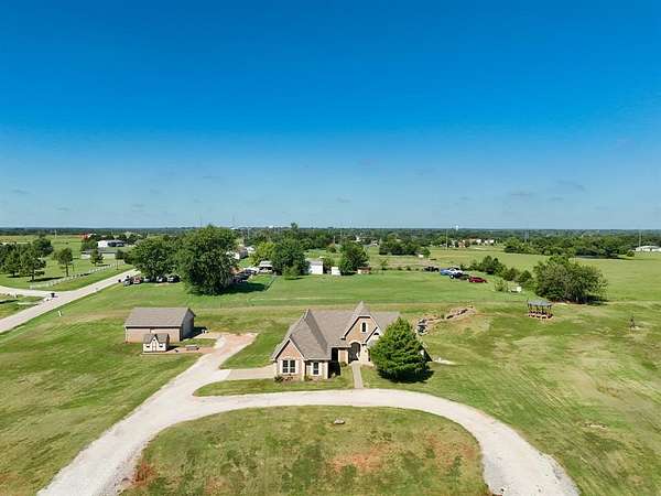 4 Acres of Residential Land with Home for Sale in Tecumseh, Oklahoma