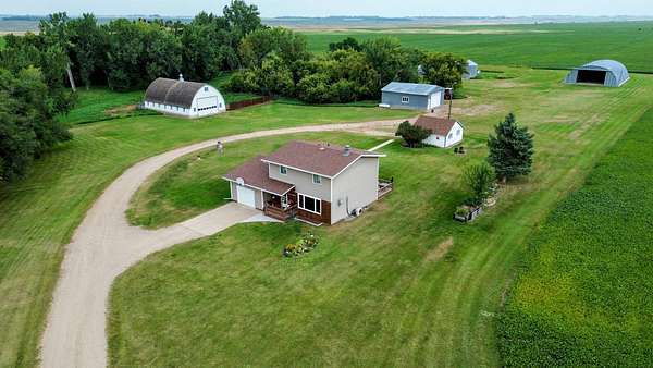14 Acres of Land with Home for Sale in Maddock, North Dakota