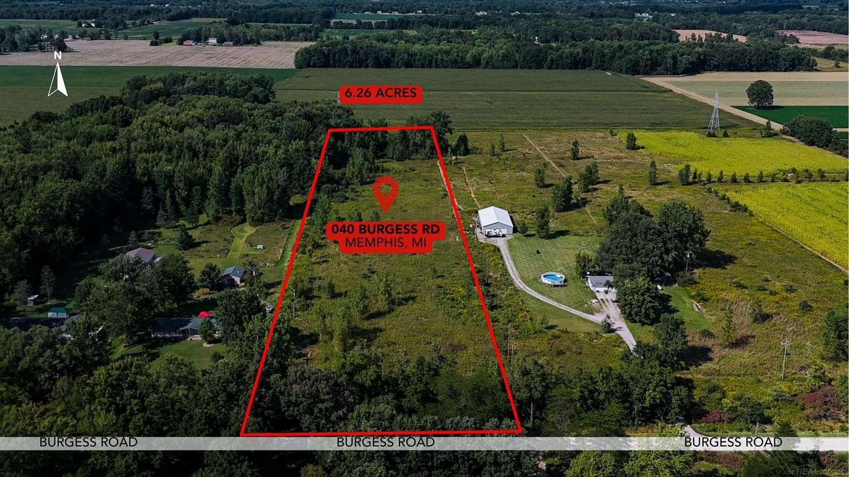 6.26 Acres of Residential Land for Sale in Riley Township, Michigan