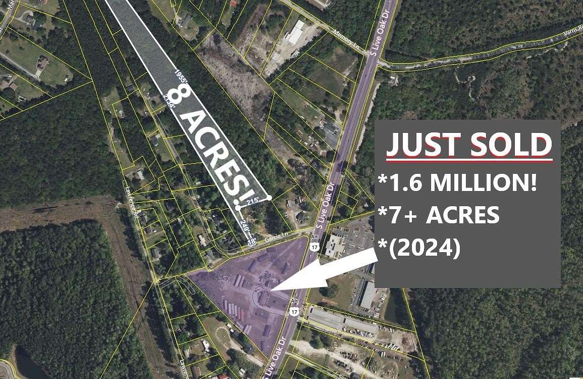 8 Acres of Land for Sale in Moncks Corner, South Carolina