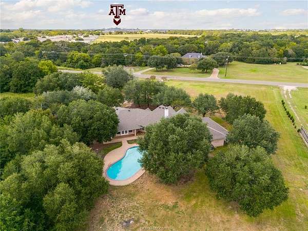 3.59 Acres of Residential Land with Home for Sale in College Station, Texas