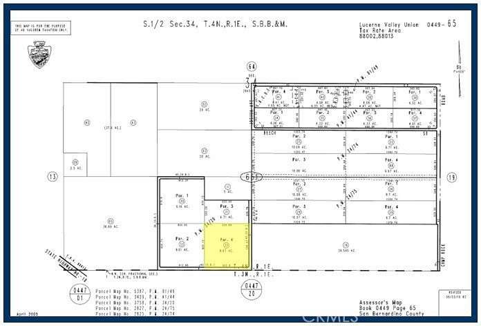 8.87 Acres of Residential Land for Sale in Lucerne Valley, California