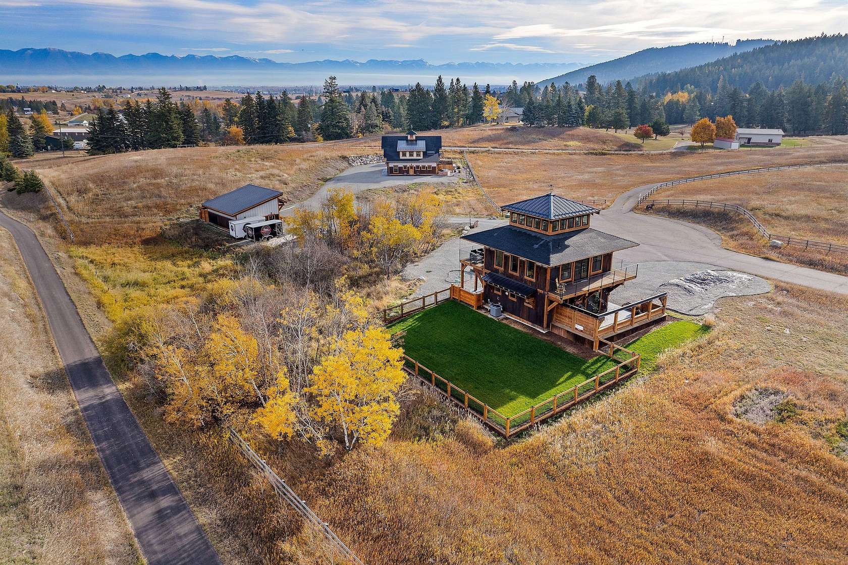 5.57 Acres of Residential Land with Home for Sale in Kalispell, Montana