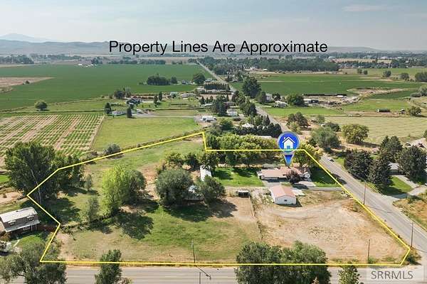 4.55 Acres of Residential Land with Home for Sale in Blackfoot, Idaho