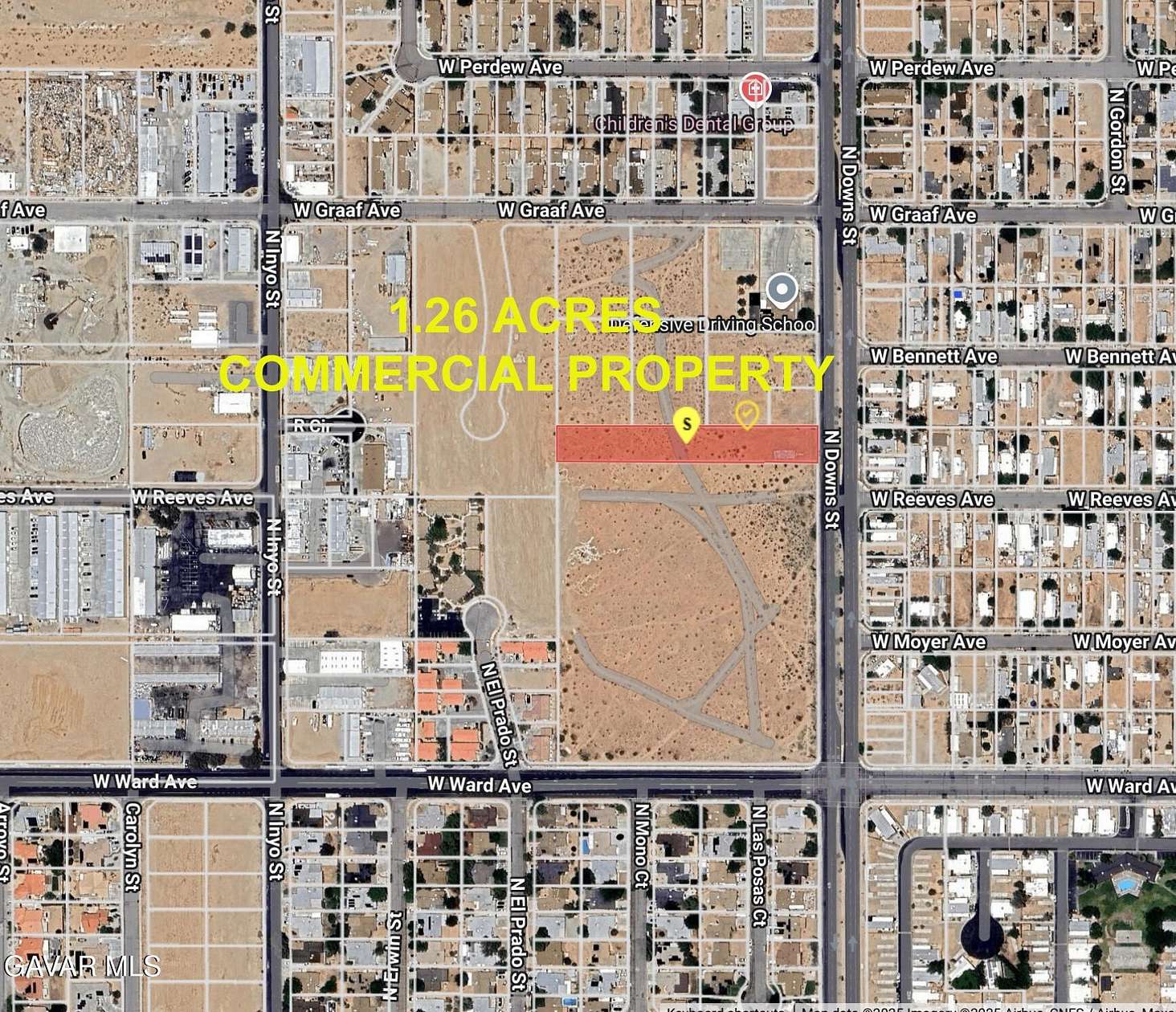 1.26 Acres of Commercial Land for Sale in Ridgecrest, California