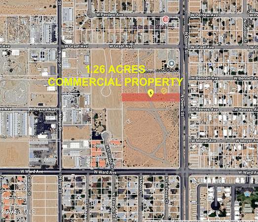 1.26 Acres of Commercial Land for Sale in Ridgecrest, California