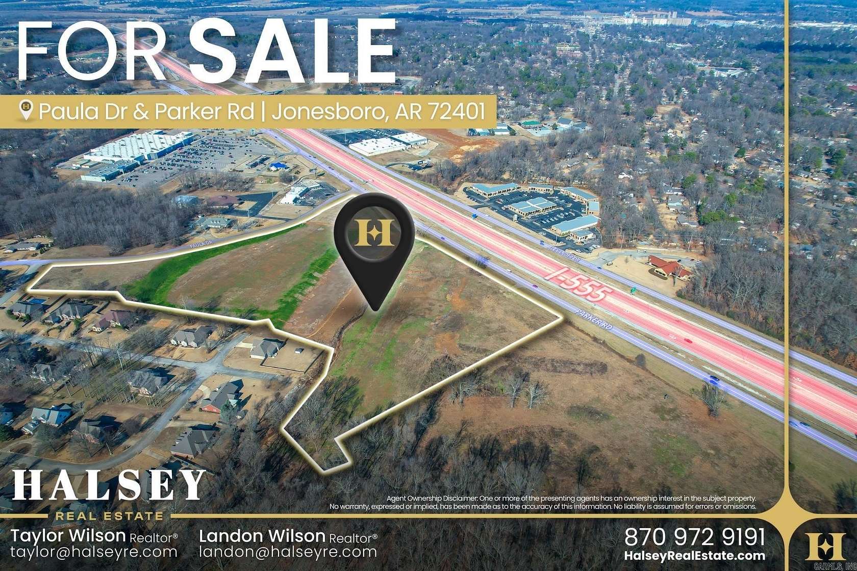 18.4 Acres of Commercial Land for Sale in Jonesboro, Arkansas