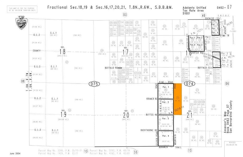 40 Acres of Land for Sale in Adelanto, California