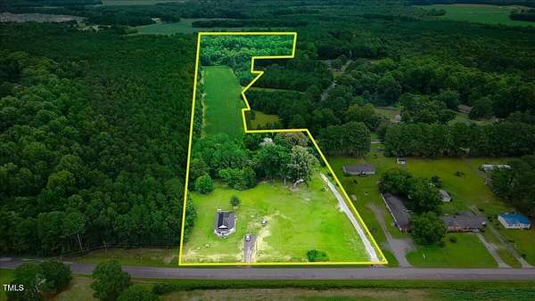 12.5 Acres of Land with Home for Sale in Princeton, North Carolina