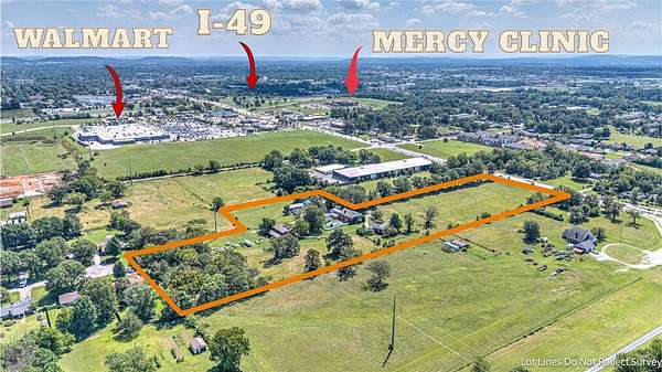 11.5 Acres of Improved Mixed-Use Land for Sale in Springdale, Arkansas