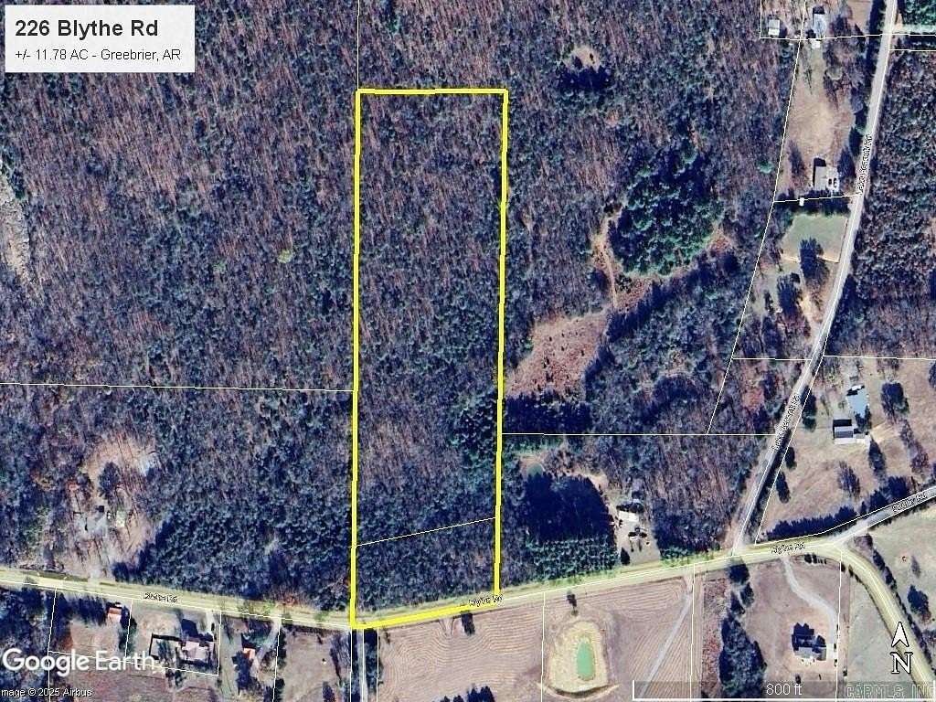 11.8 Acres of Recreational Land for Sale in Greenbrier, Arkansas
