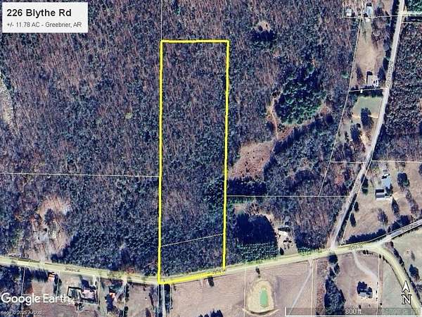 11.8 Acres of Recreational Land for Sale in Greenbrier, Arkansas