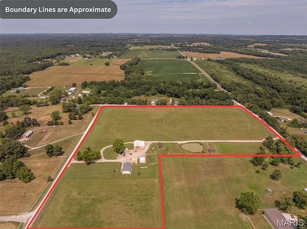 19.2 Acres of Land with Home for Sale in Troy, Missouri