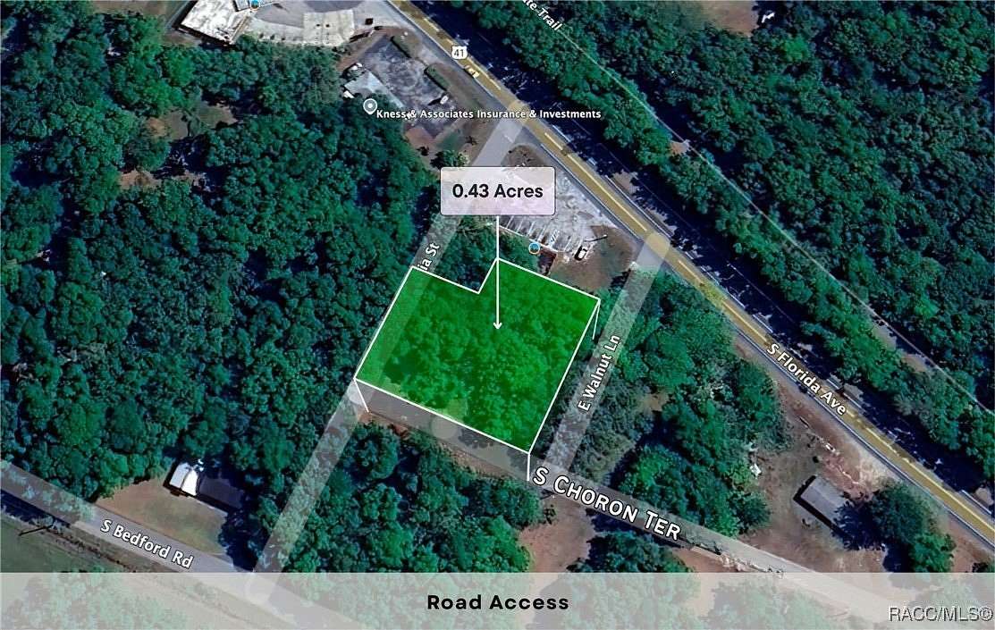 0.43 Acres of Commercial Land for Sale in Floral City, Florida