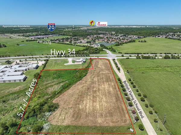 5.75 Acres of Commercial Land for Sale in Terrell, Texas