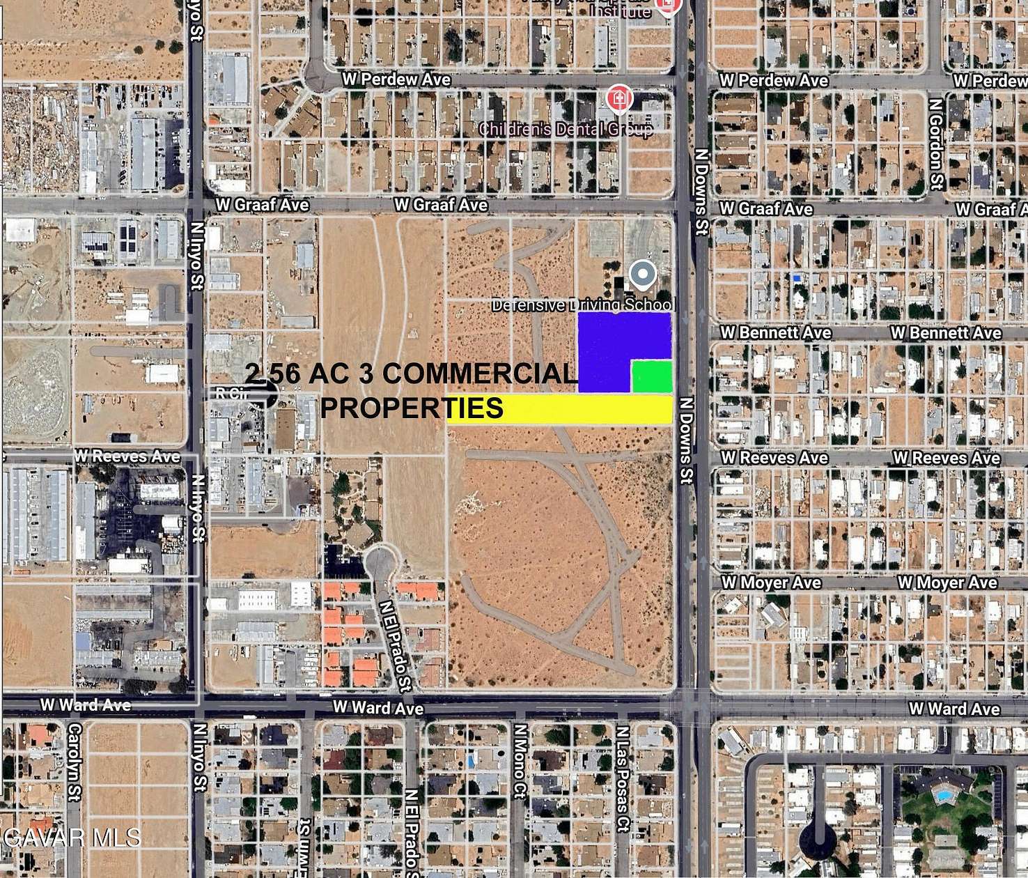 2.56 Acres of Commercial Land for Sale in Ridgecrest, California