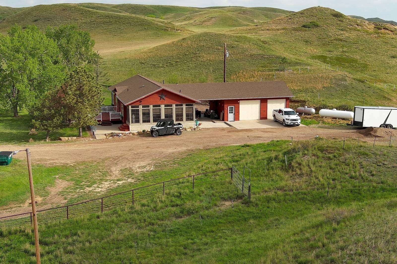 21.7 Acres of Land with Home for Sale in Sidney, Montana