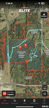 161 Acres of Recreational Land & Farm for Sale in Creal Springs, Illinois
