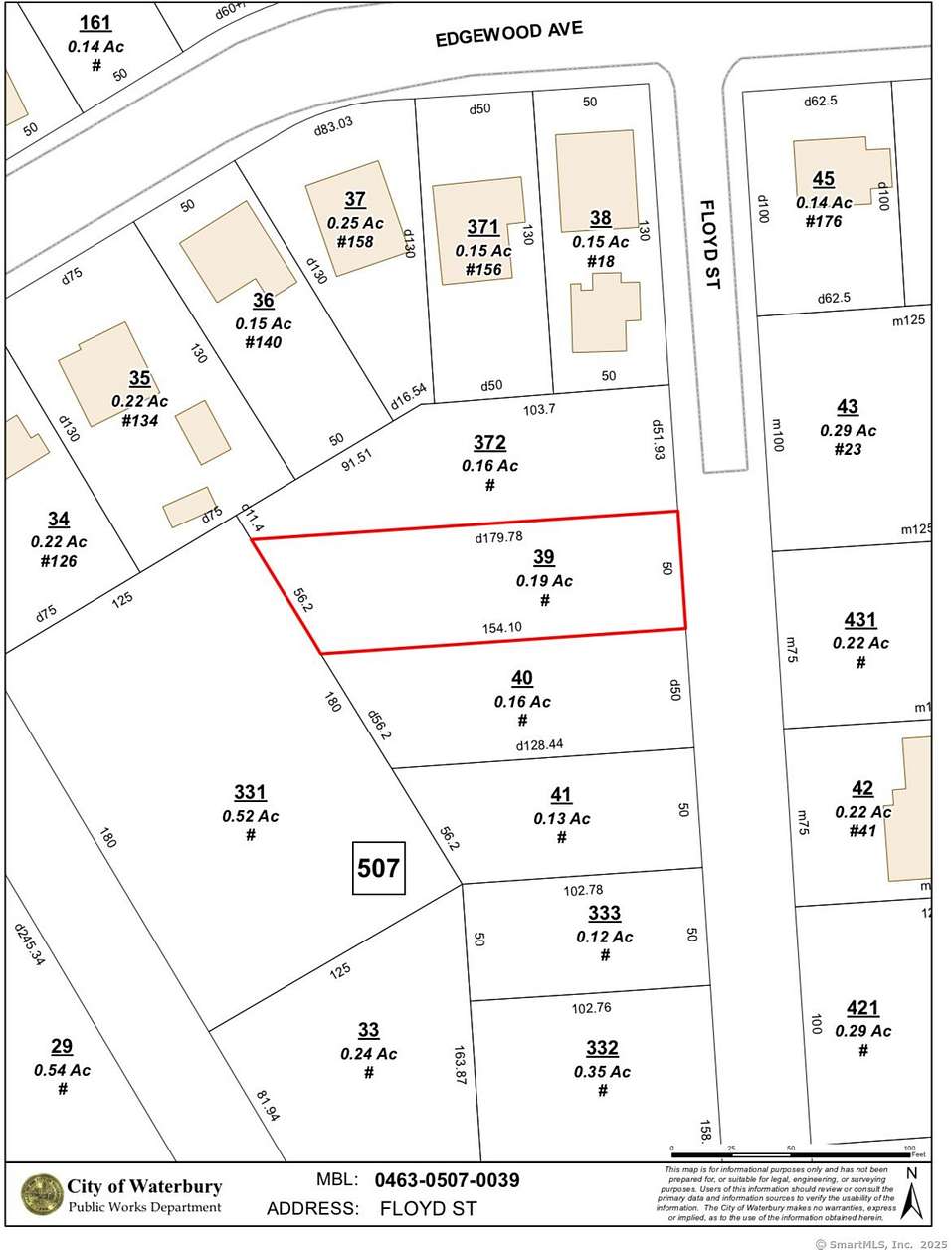 0.19 Acres of Residential Land for Sale in Waterbury, Connecticut