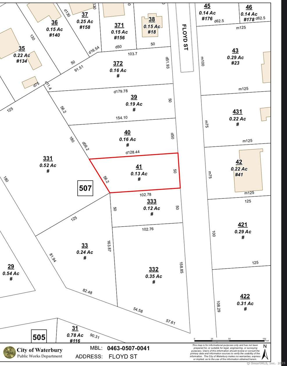 0.13 Acres of Residential Land for Sale in Waterbury, Connecticut