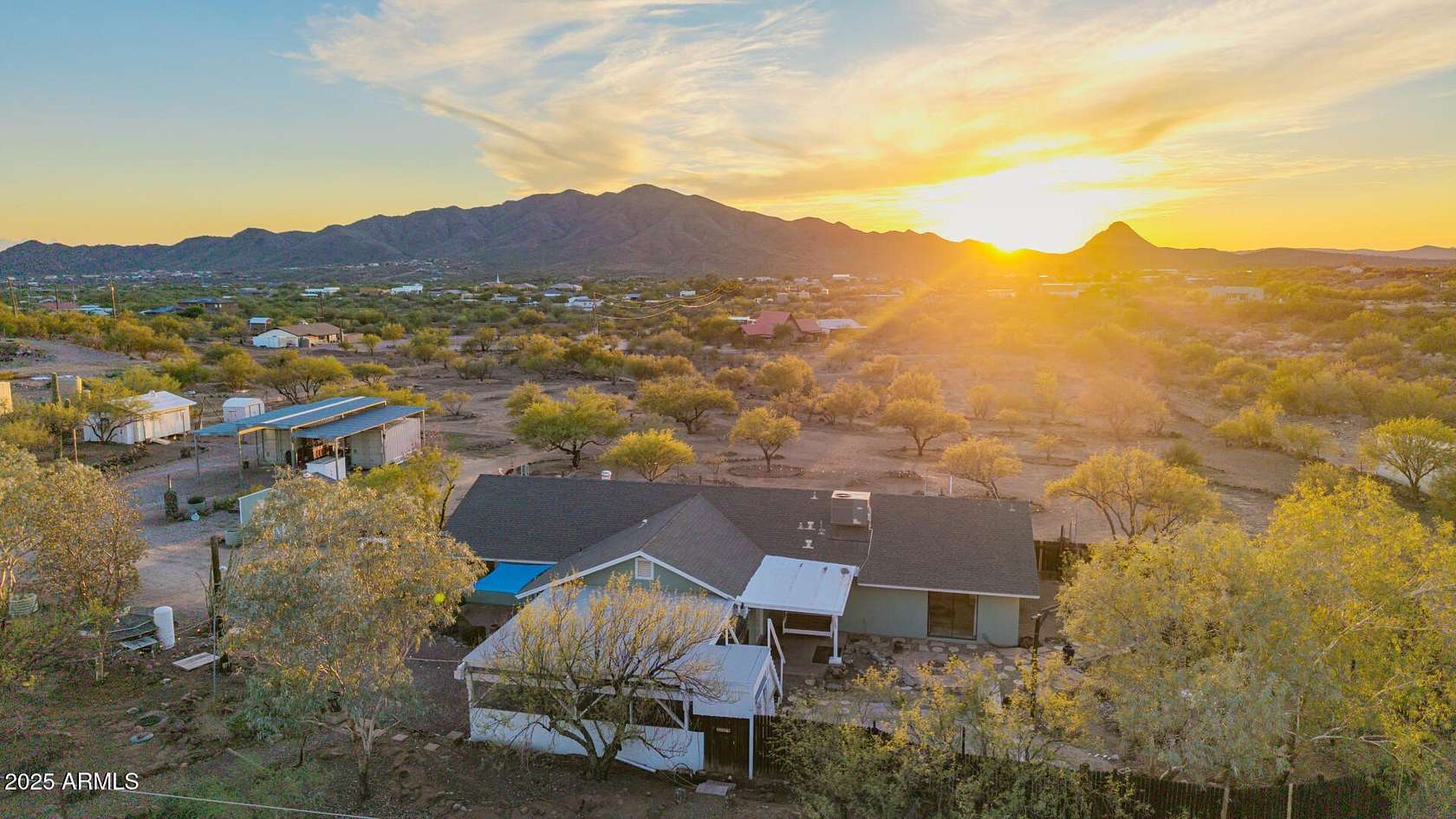4.6 Acres of Residential Land with Home for Sale in New River, Arizona