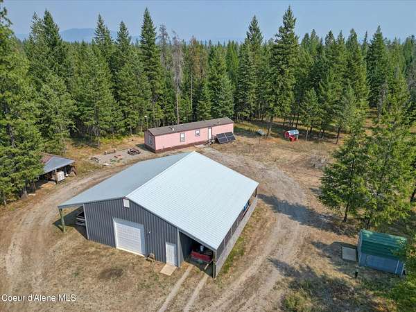 9.77 Acres of Residential Land with Home for Sale in Spirit Lake, Idaho