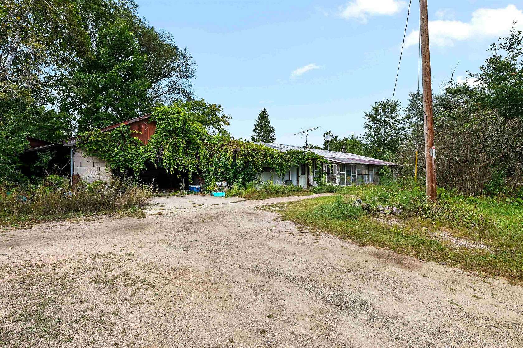 7.55 Acres of Residential Land with Home for Sale in Wild Rose, Wisconsin