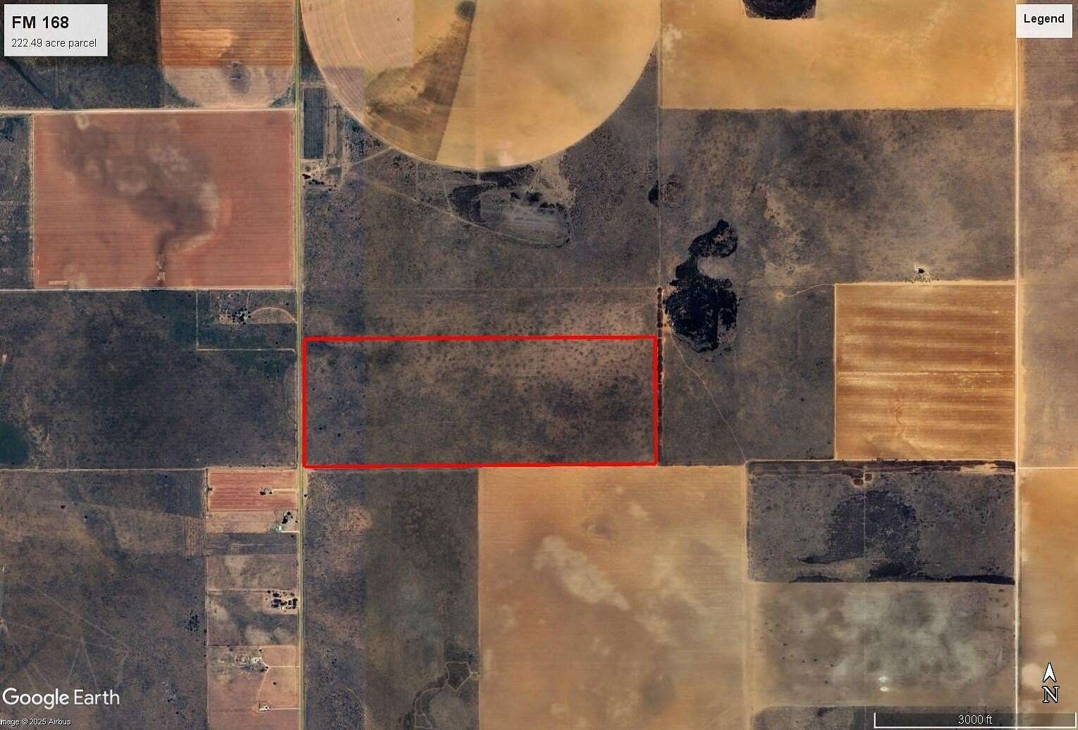 222 Acres of Recreational Land for Sale in Brownfield, Texas