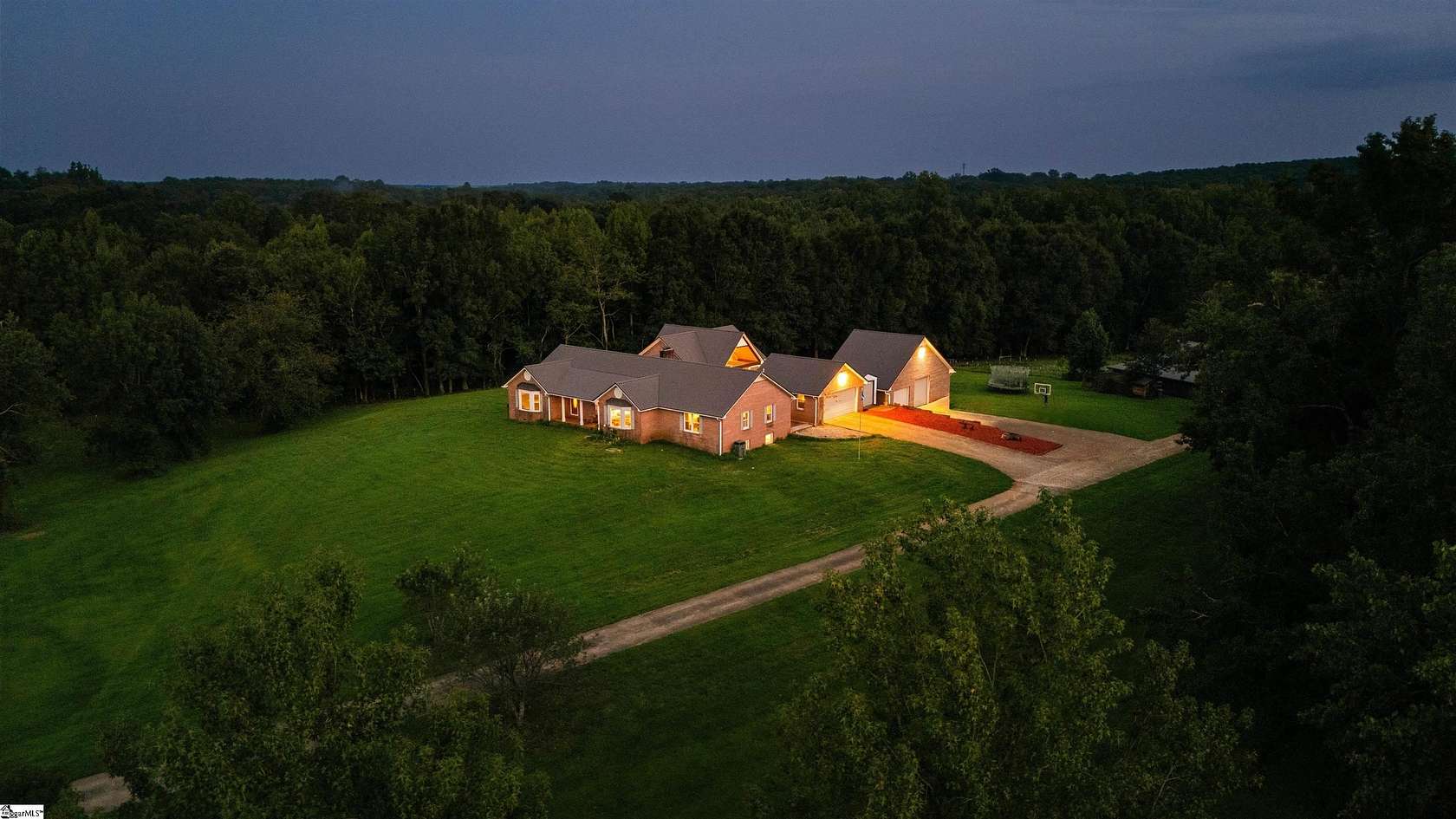 87 Acres of Land with Home for Sale in Inman, South Carolina