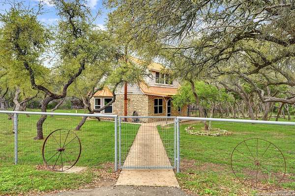 4 Acres of Residential Land with Home for Sale in Blanco, Texas