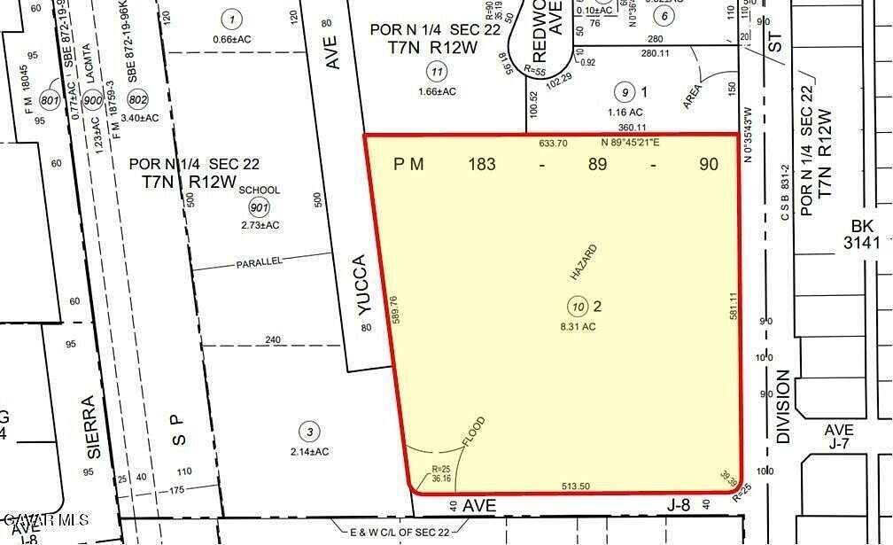 8.31 Acres of Mixed-Use Land for Sale in Lancaster, California