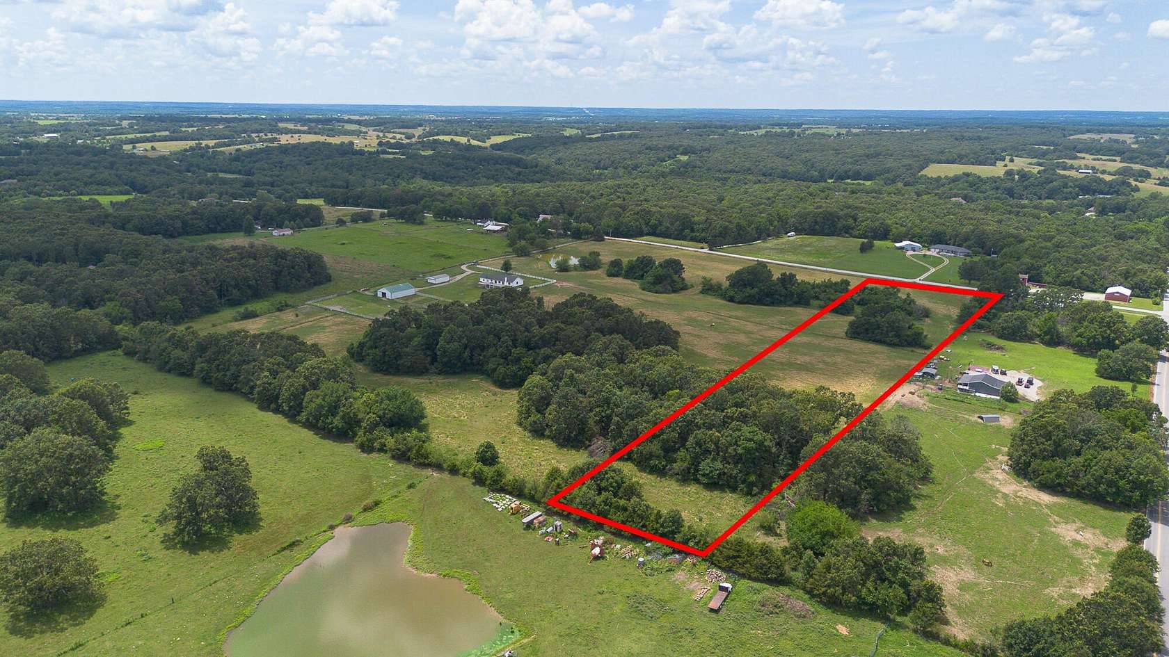 10.9 Acres of Land for Sale in Bois D'Arc, Missouri