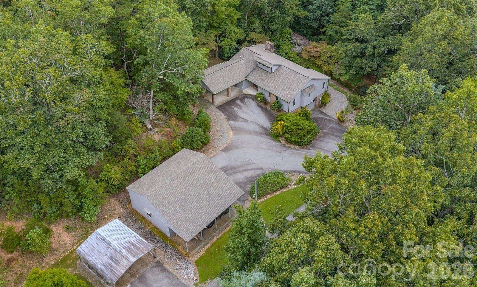 6 Acres of Land with Home for Sale in Black Mountain, North Carolina