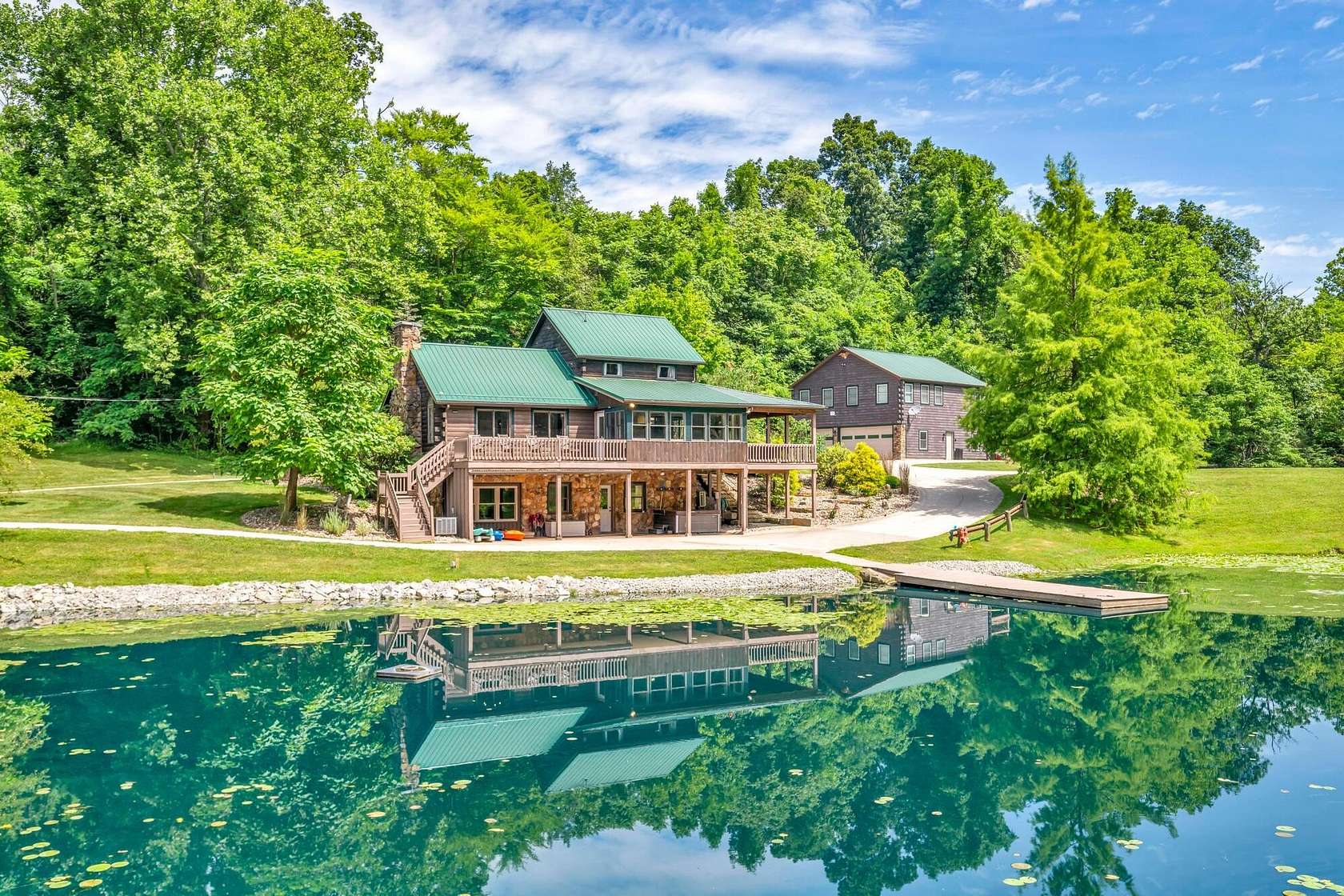 55.7 Acres of Recreational Land with Home for Sale in Sarahsville, Ohio