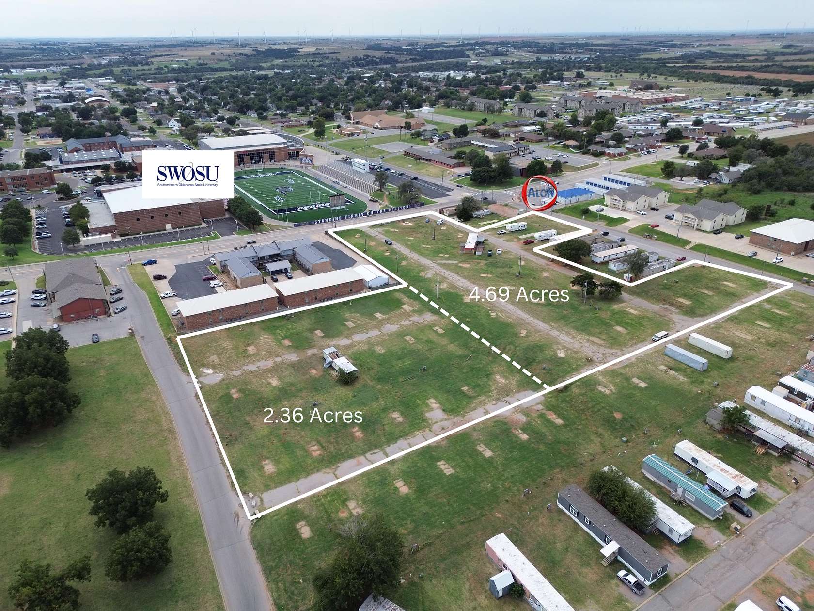 7 Acres of Mixed-Use Land for Sale in Weatherford, Oklahoma