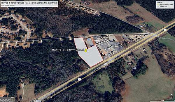 6.5 Acres of Commercial Land for Sale in Monroe, Georgia