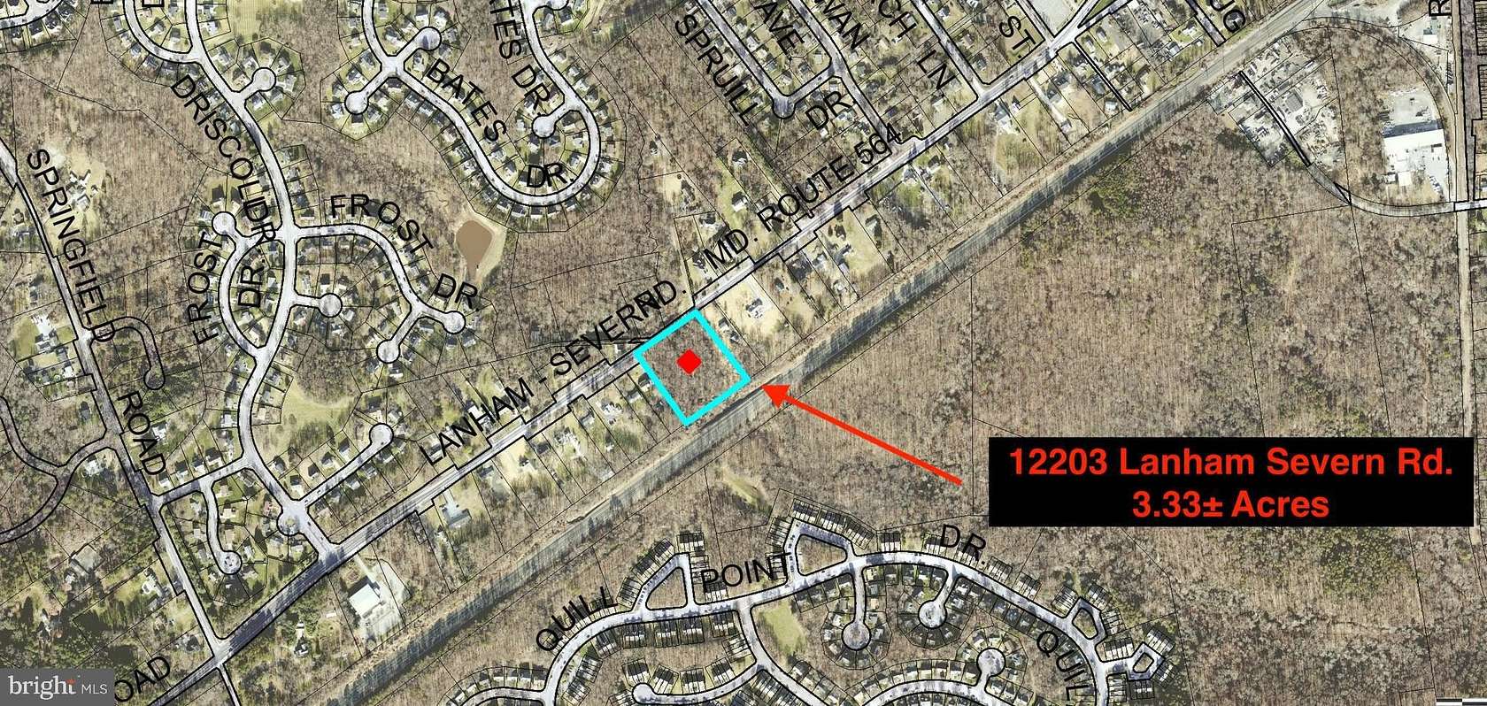 3.33 Acres of Land for Auction in Bowie, Maryland