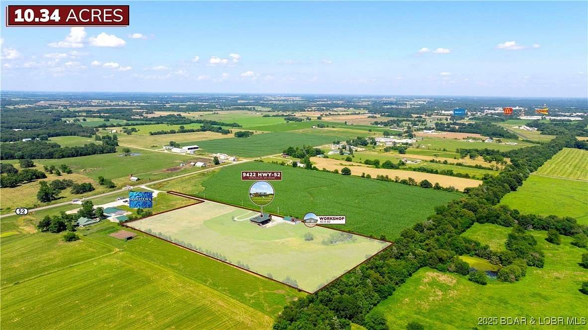 10 Acres of Improved Mixed-Use Land for Sale in Versailles, Missouri