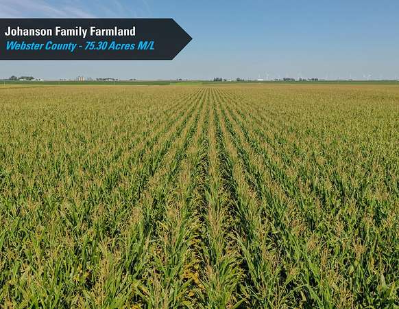 75.3 Acres of Recreational Land & Farm for Auction in Gowrie, Iowa