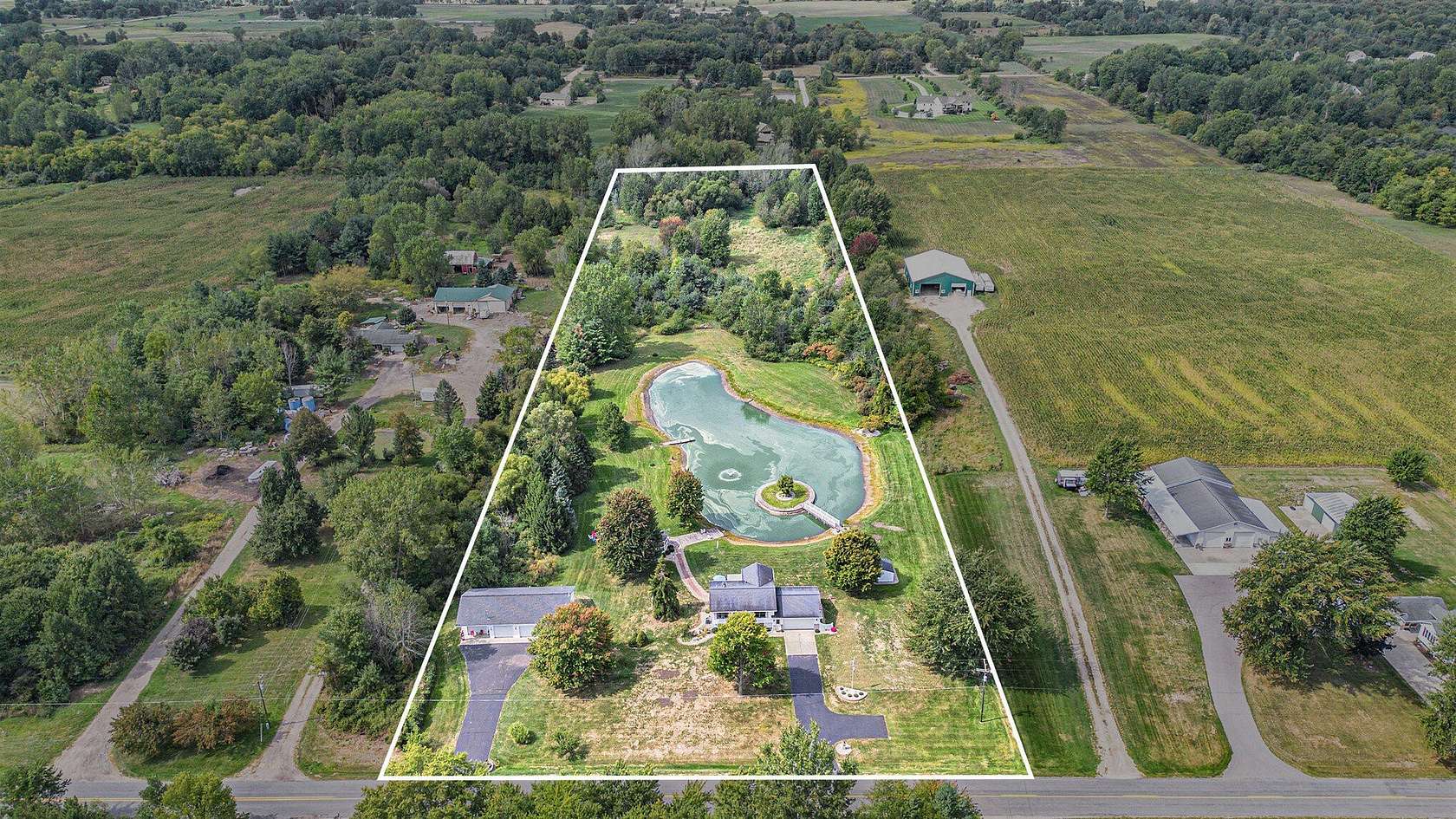 10 Acres of Land with Home for Sale in Hudsonville, Michigan