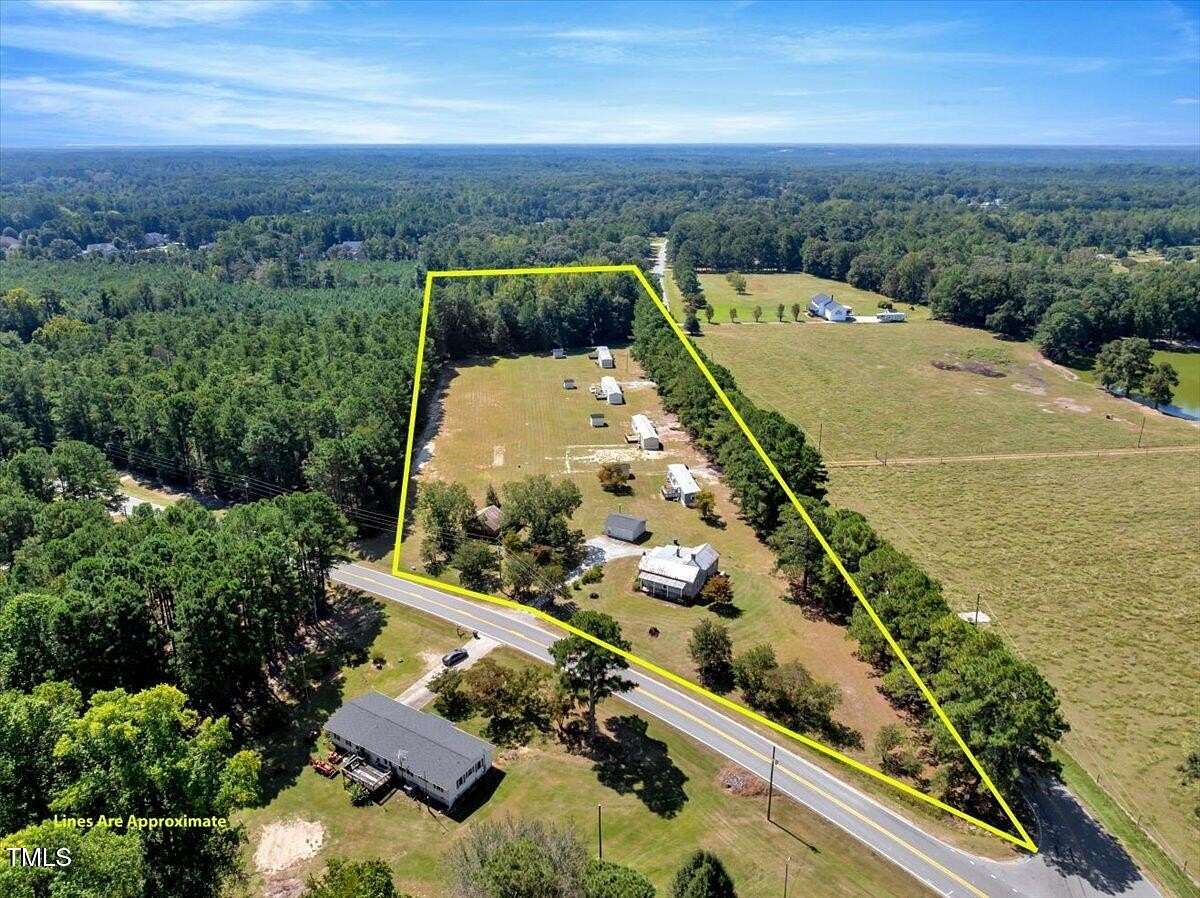 7.4 Acres of Residential Land with Home for Sale in Clayton, North Carolina