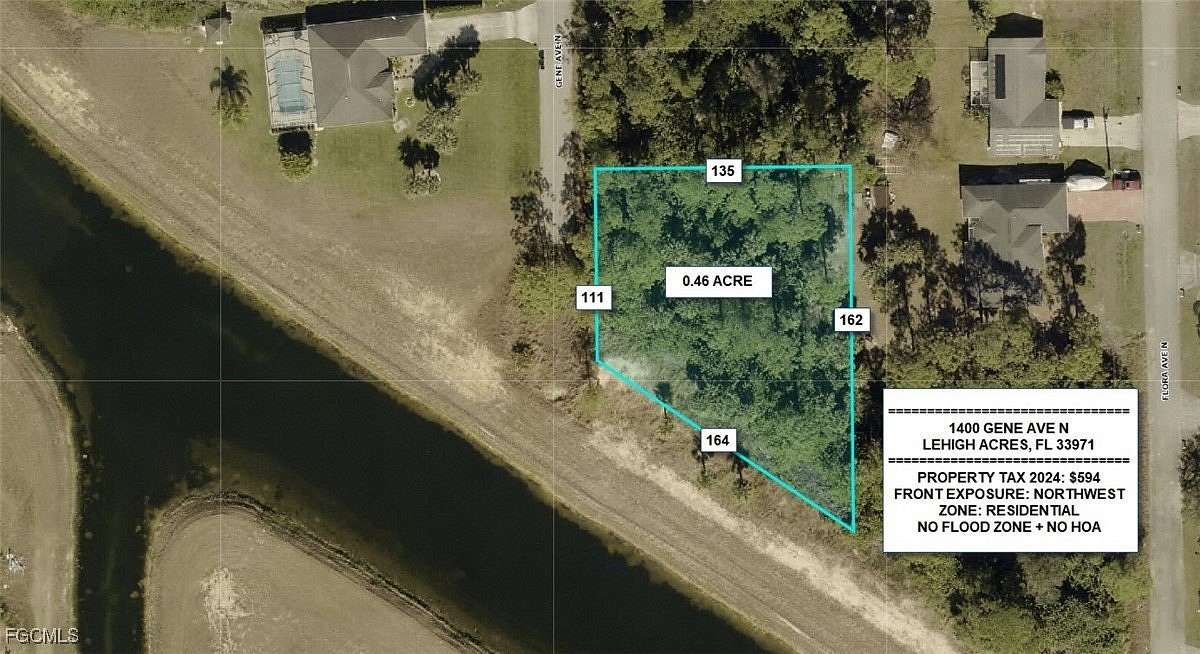 0.46 Acres of Residential Land for Sale in Lehigh Acres, Florida