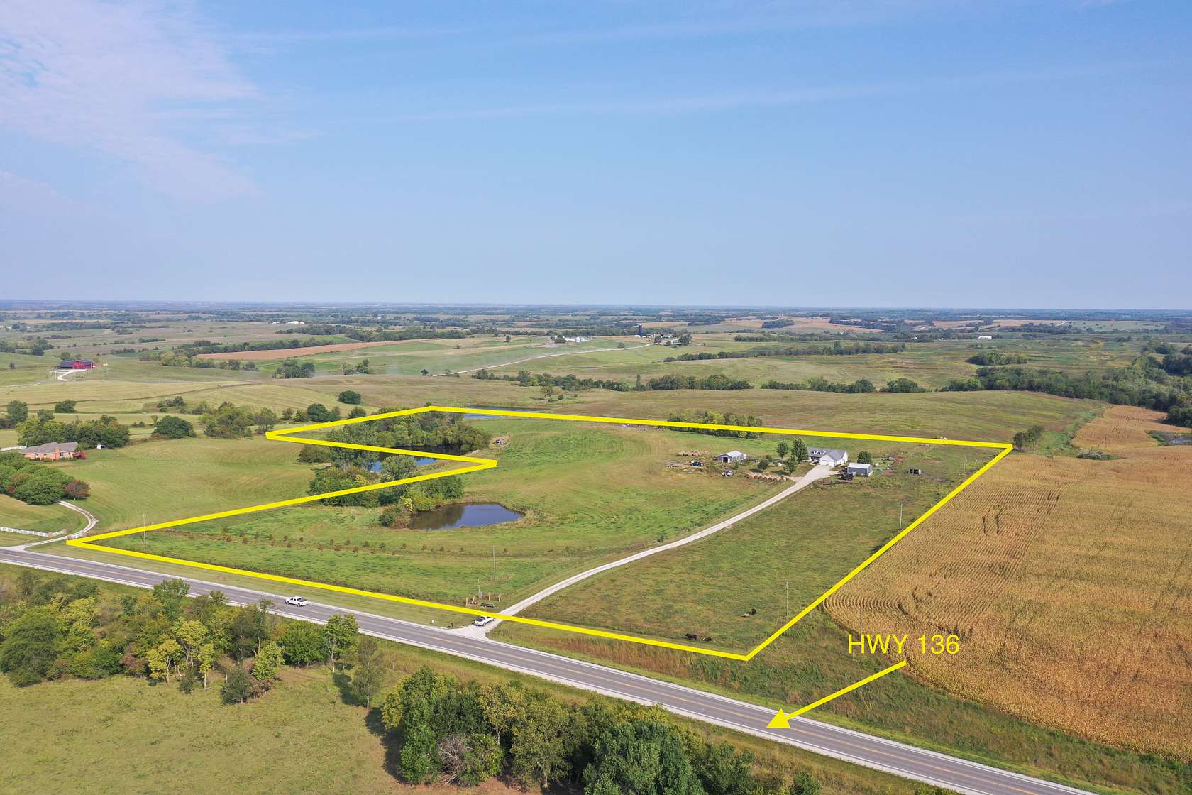 29 Acres of Land with Home for Sale in Albany, Missouri