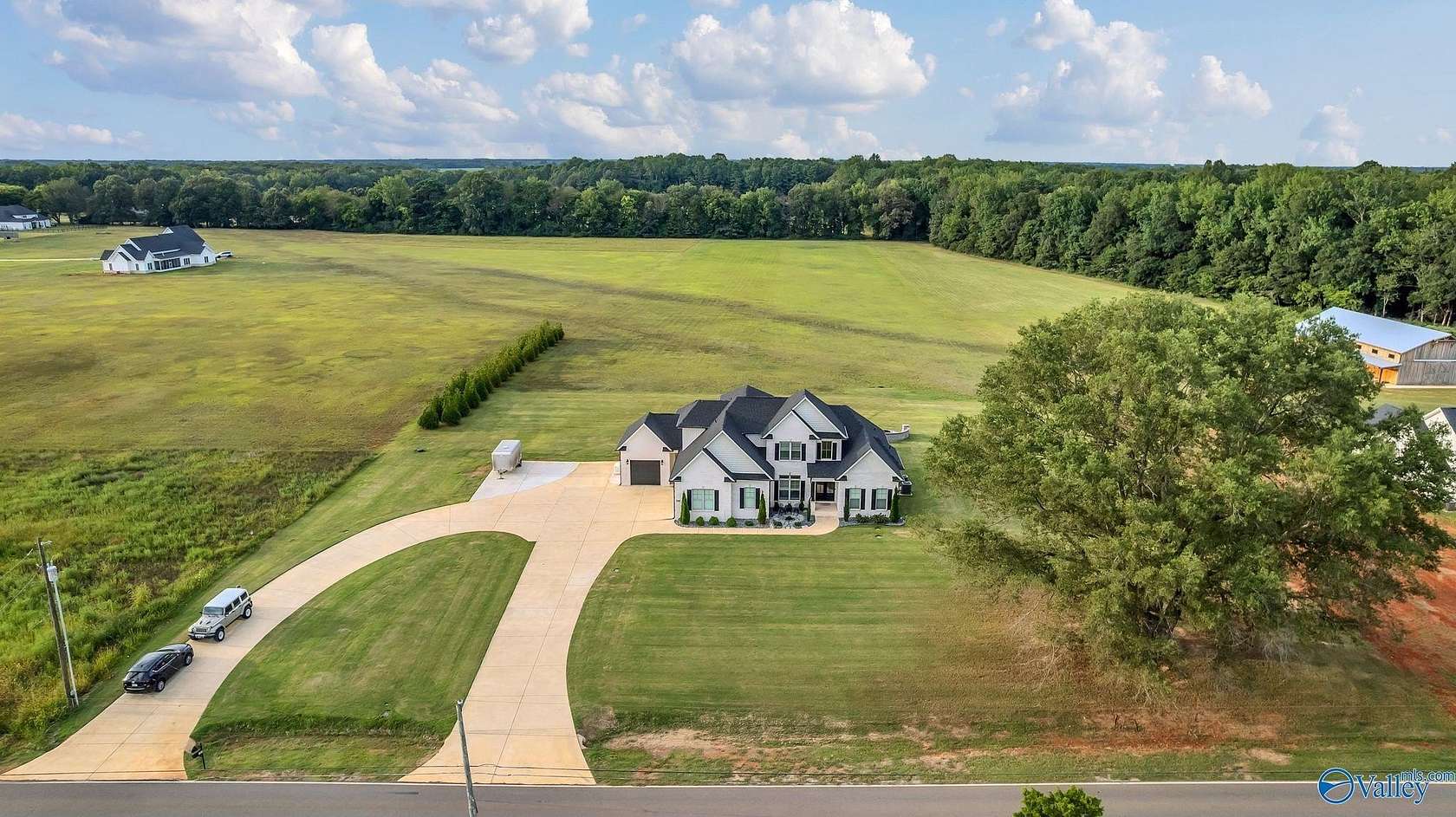 6.9 Acres of Land with Home for Sale in Hazel Green, Alabama