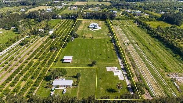 8.76 Acres of Land with Home for Sale in Vero Beach, Florida