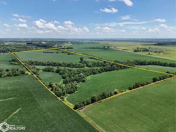120 Acres of Agricultural Land for Sale in Belle Plaine, Iowa