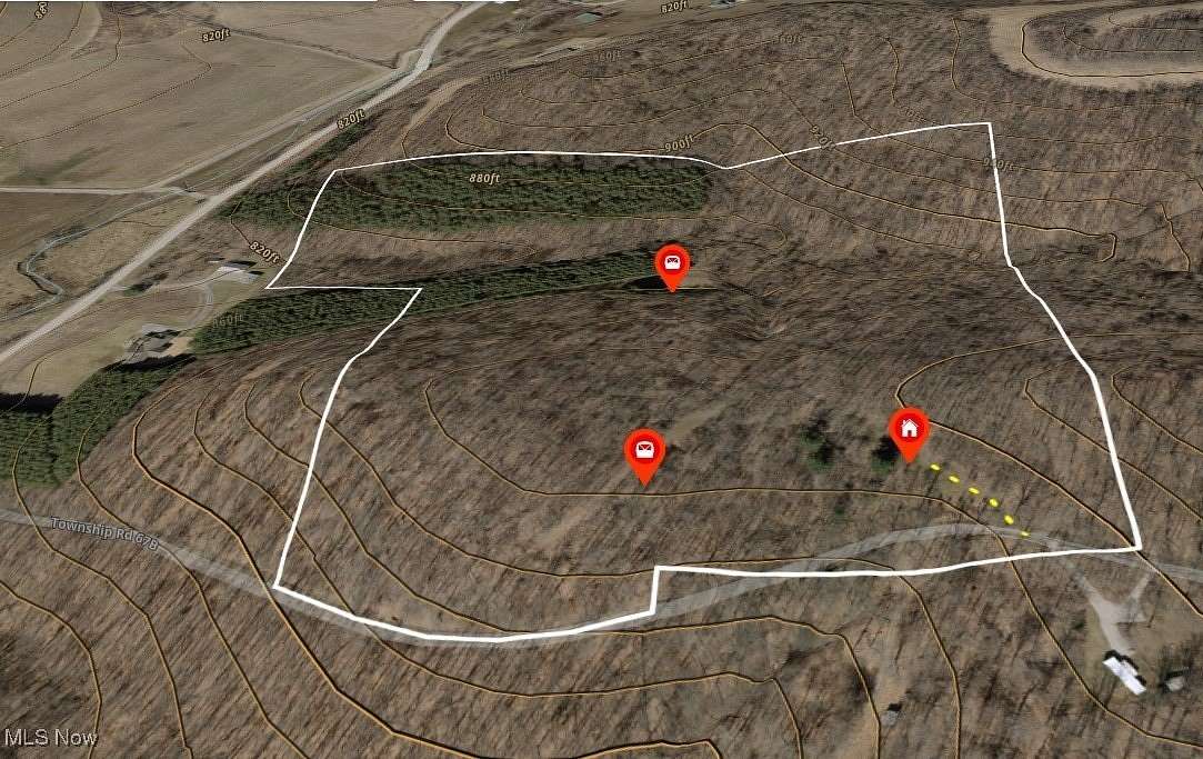 35.9 Acres of Recreational Land for Auction in Warsaw, Ohio